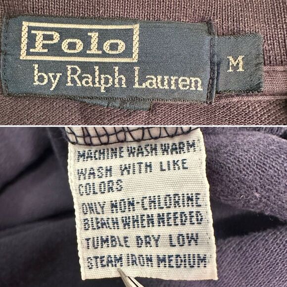 Polo Ralph Lauren Men’s Medium Navy Collared Shirt, Red Logo, Classic Fit - Picture 10 of 11